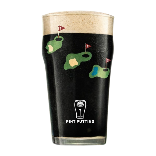 Pint Putting Glass — 9-Hole Golf Drinking Game Pint Glass